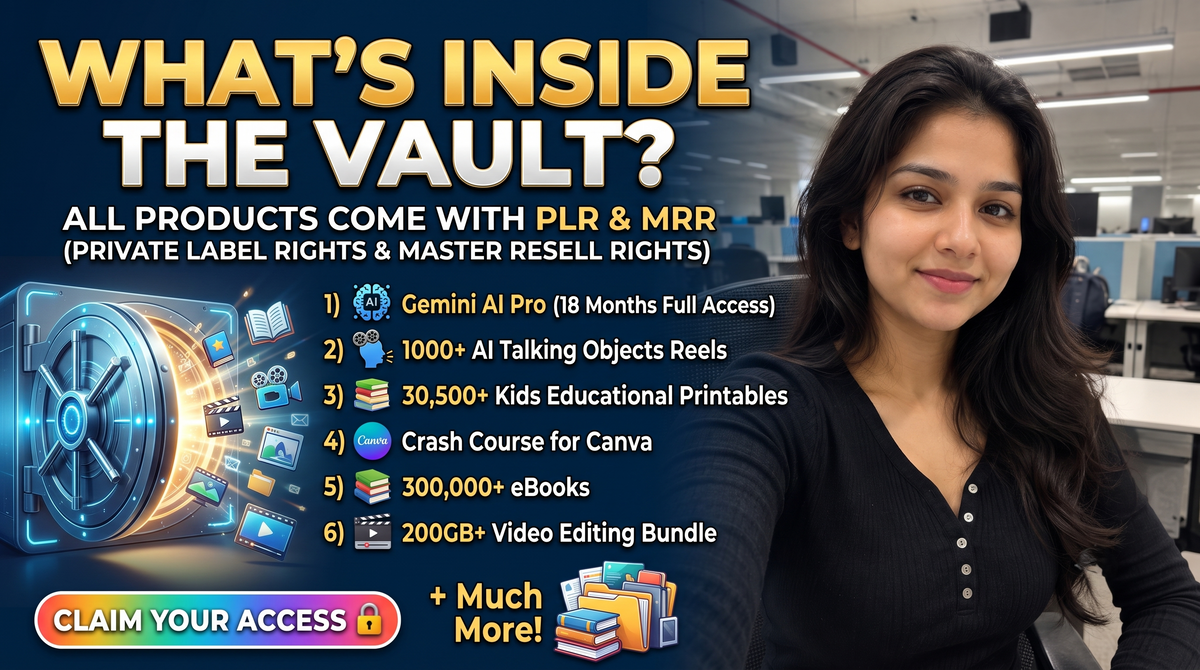 The 500,000+ Digital Asset Mega Bundle (Full PLR & MRR)