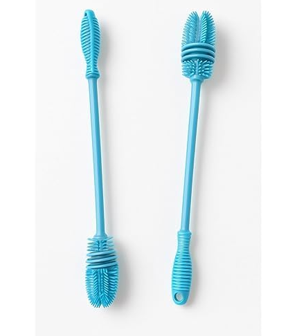 Long Handle Silicone Bottle & Cup Cleaning Brush (Pack of 2)