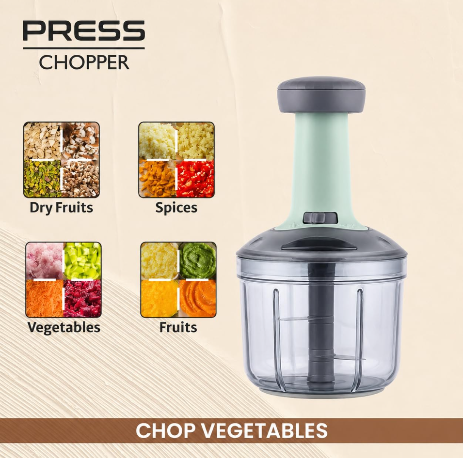 Premium 800ml Handy Chopper – Manual String Mixer for Salads & Veggies