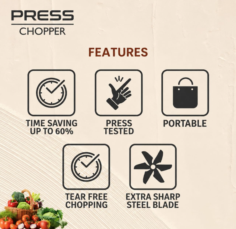 Premium 800ml Handy Chopper – Manual String Mixer for Salads & Veggies