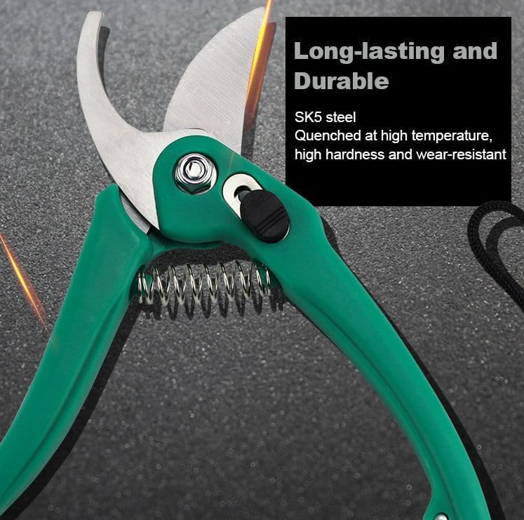 Heavy-Duty Garden Hand Pruner & Plant Cutter Tool