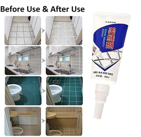Waterproof White Tile Gap Filler & Crack Sealant (180ml)