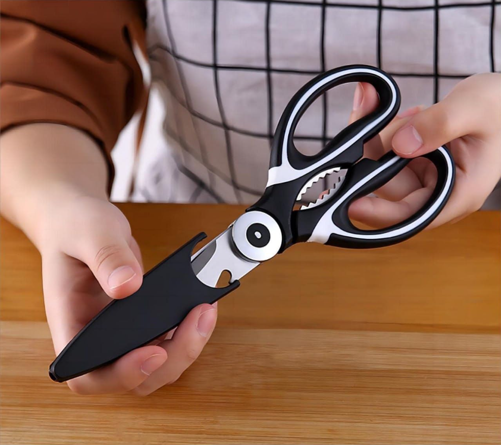 Multipurpose Stainless Steel Kitchen Scissors with Cover