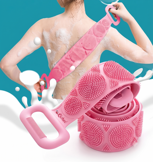 Exfoliating Silicone Back Scrubber | Deep Cleanse Bath Belt